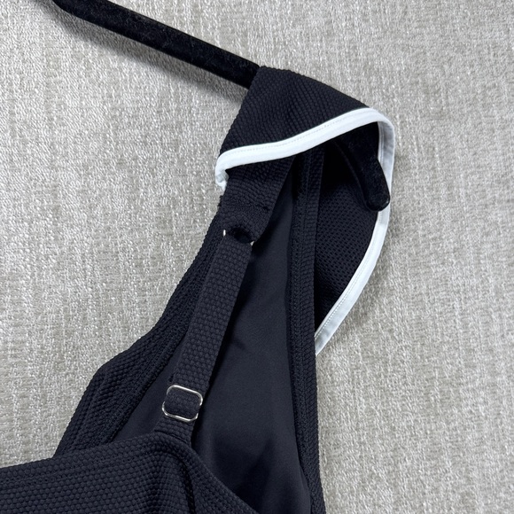 Tommy Bahama Island Cays Cabana Ruffle Tankini Top Black Large NWT UPF 50 - Picture 6 of 11